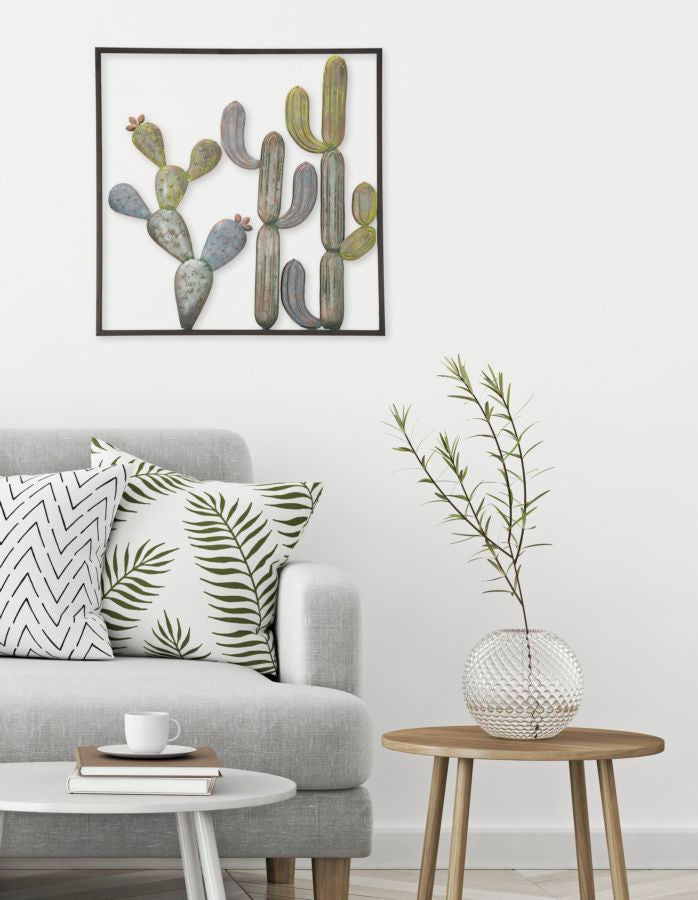 Painel em Ferro Cactus-Frame -C- Cm 50x1,3x50