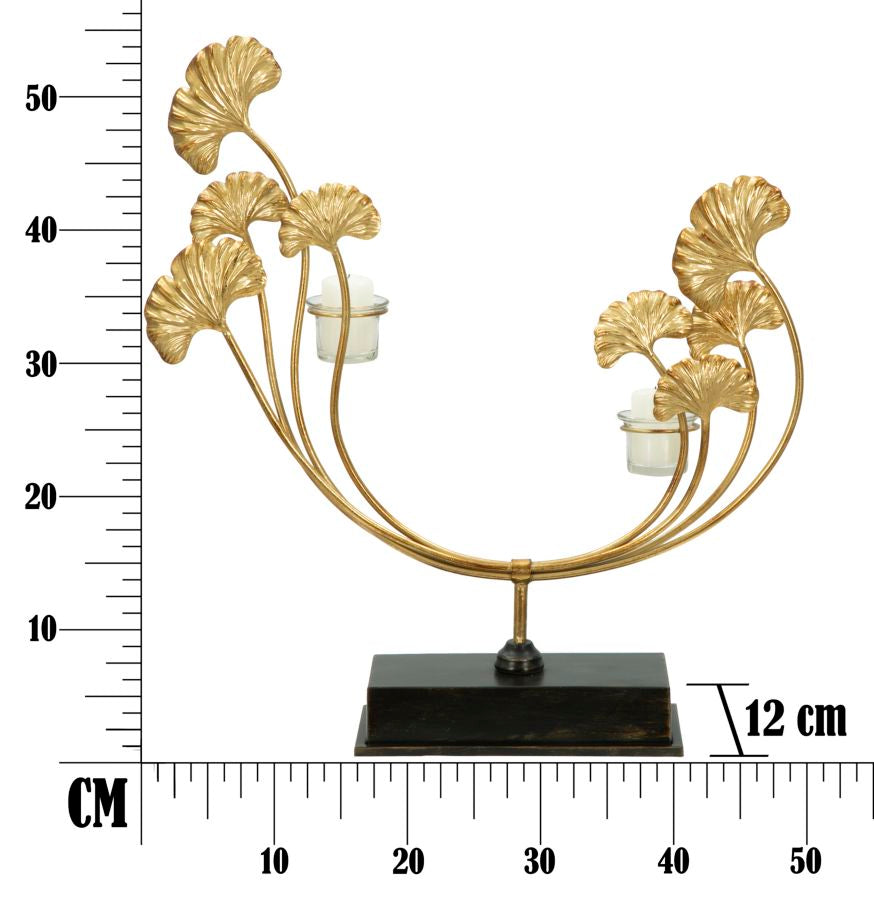 Porta velas Glam Iris Cm 50x12x55