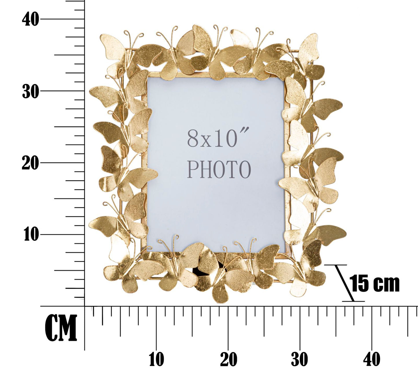 Moldura Borboleta Glam Cm 35x15x38 (medida Interna Cm 20x25)