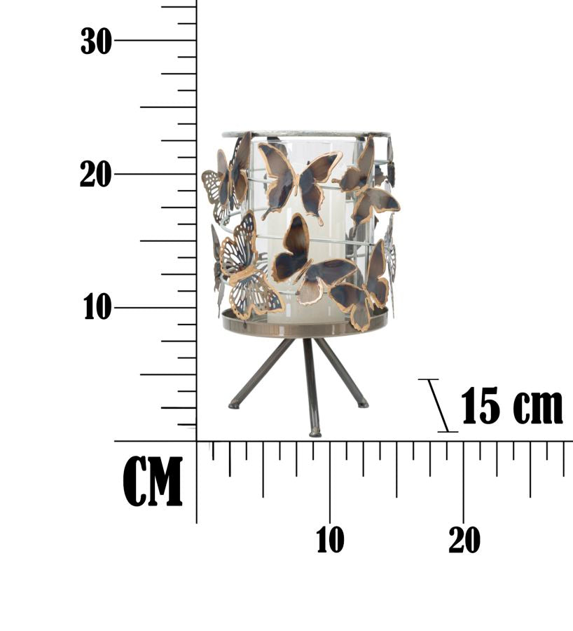 Porta velas Borboletas Cm 15x23,3