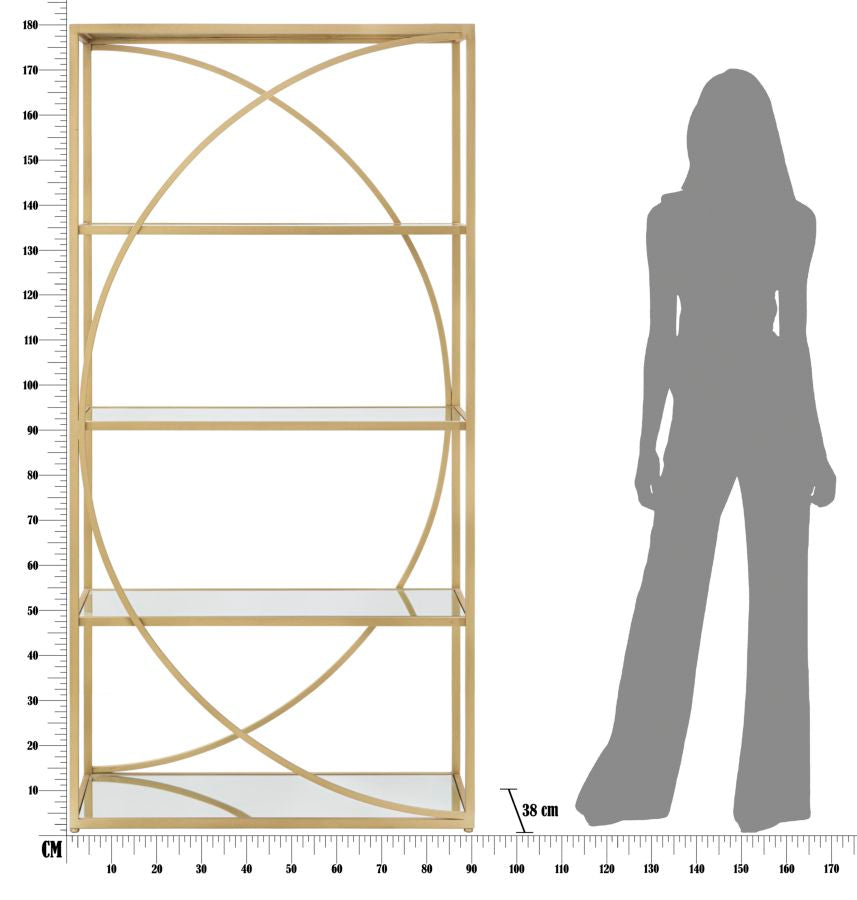 Livreira Glamy Cm 90x38x180