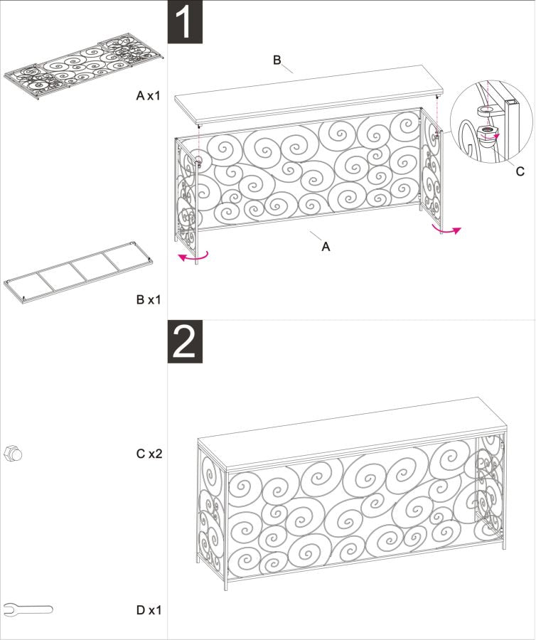Consola Spiral Cm 140x36x82
