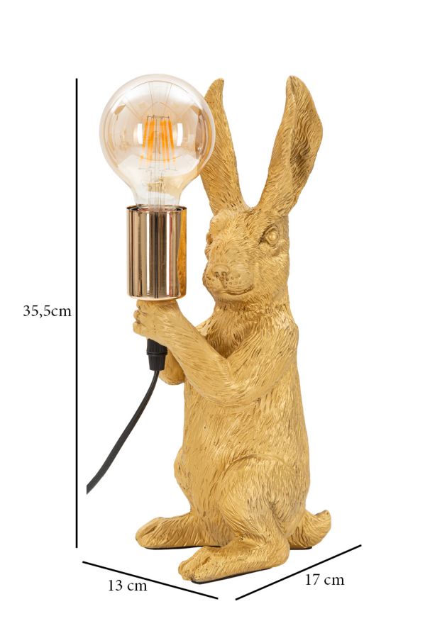 Candeeiro de Mesa Rubbit Cm 13x17x35.5