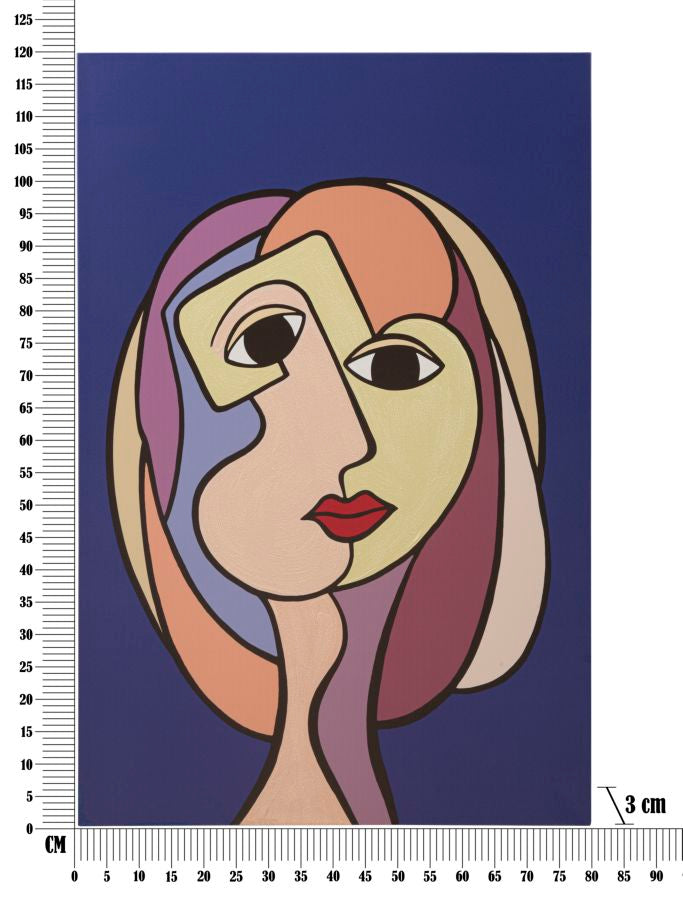 Estampa pintada Double Faces Large -A- Cm 80x3x120