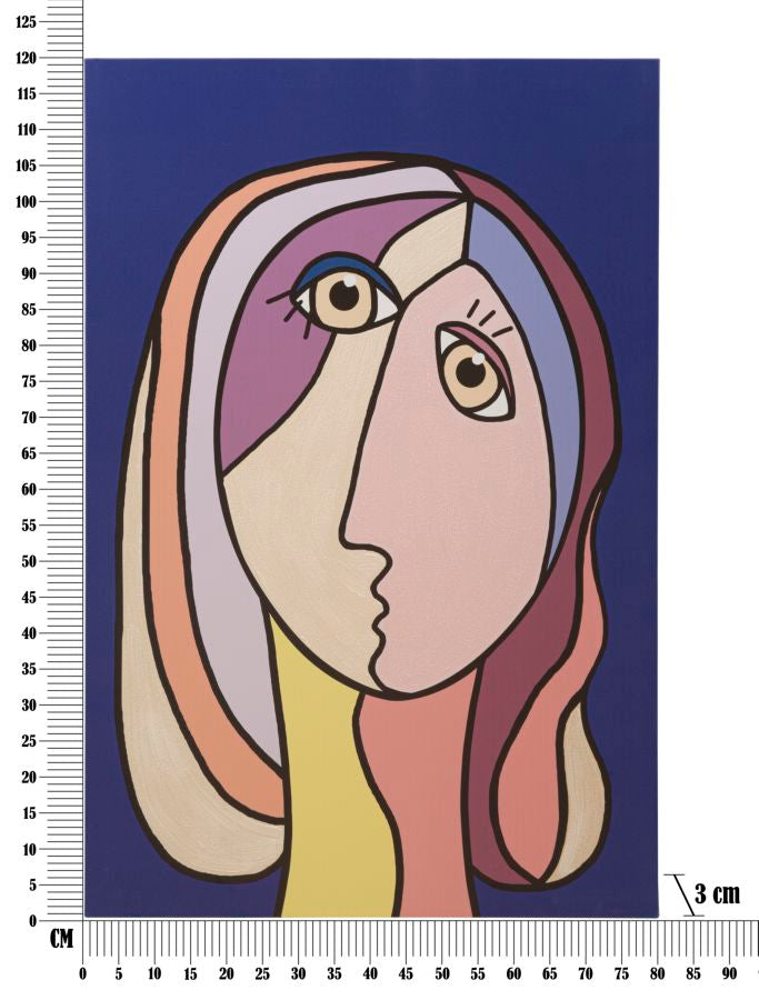 Estampa pintada Double Faces Large -B- Cm 80x3x120