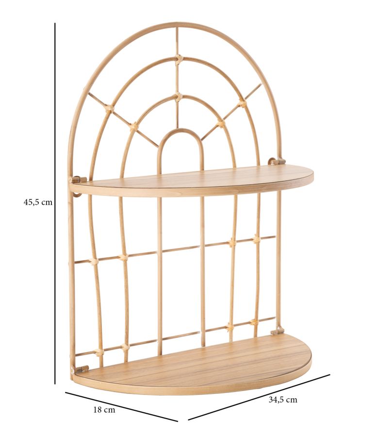 Prateleira Doppia Arch Cm 34,5x18x45,5