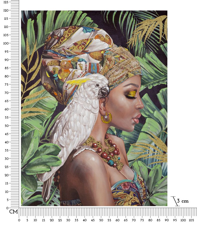 Pintura Sobre Tela Kloe Verticale Cm 90x3x120