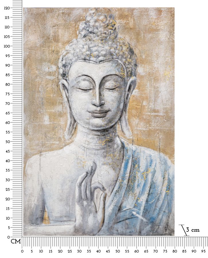 Pintura Sobre Tela Buda Light -B- Cm 80x3x120