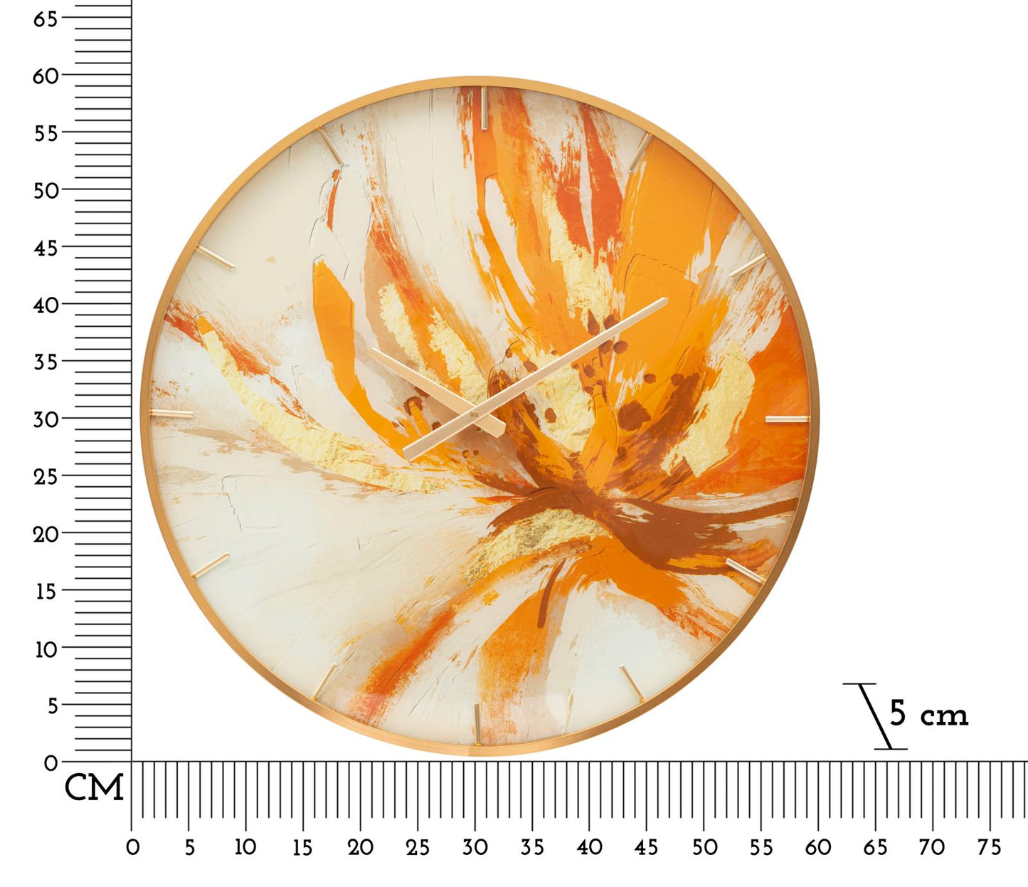 Relógio Glass Toply Cm ø 60x5