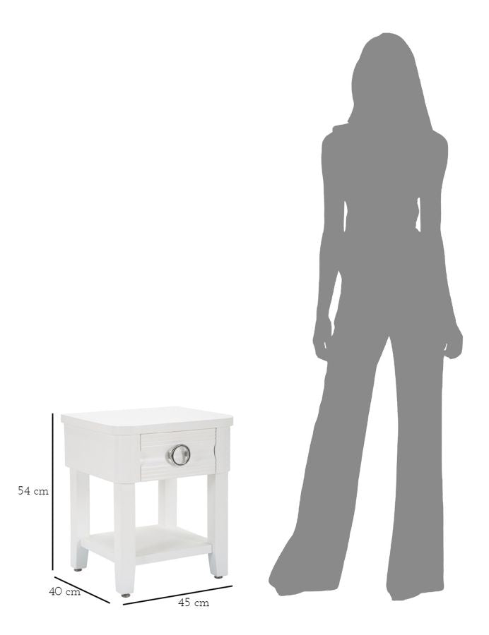 Mesa de Cabeceira Shine Cm 45x40x54