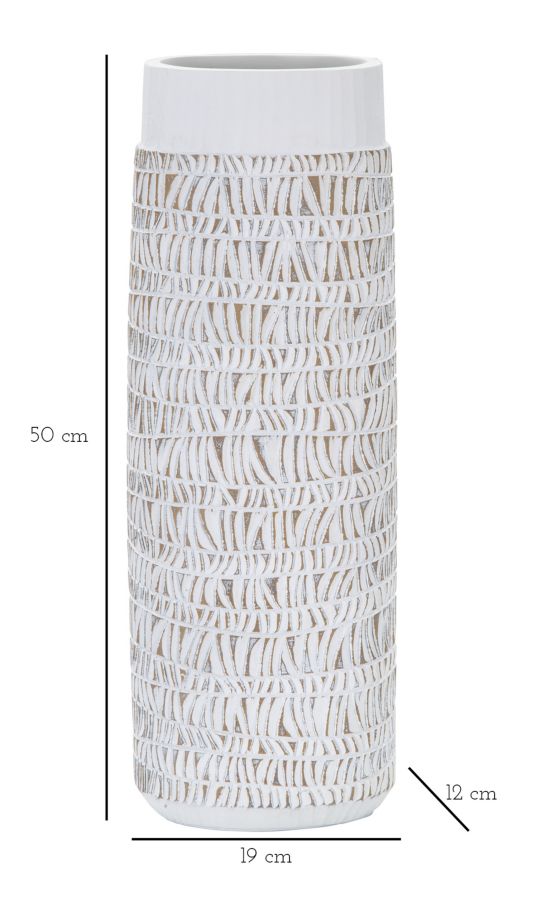 Jarra Resina Nairobi Oval Cm 19x12x50