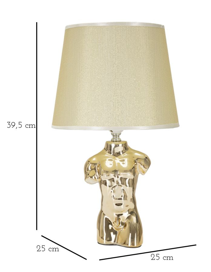 Candeeiro de Mesa de Cabeceira Glam Homem Cm 25x42,5