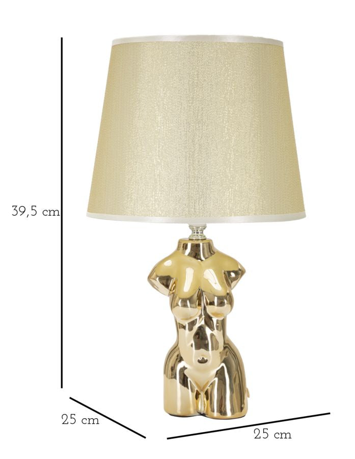 Candeeiro de Mesa de Cabeceira Glam Mulher Cm ø 25x39,5