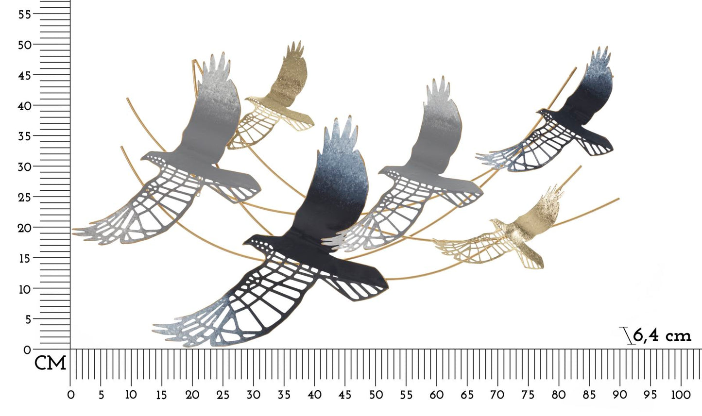 Painel em Ferro Bird Cm 90,8x6,4x50,8