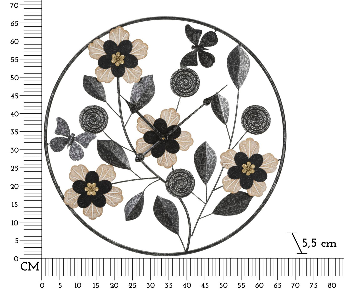 Relógio de Parede Divaker Cm ø 67x5,5