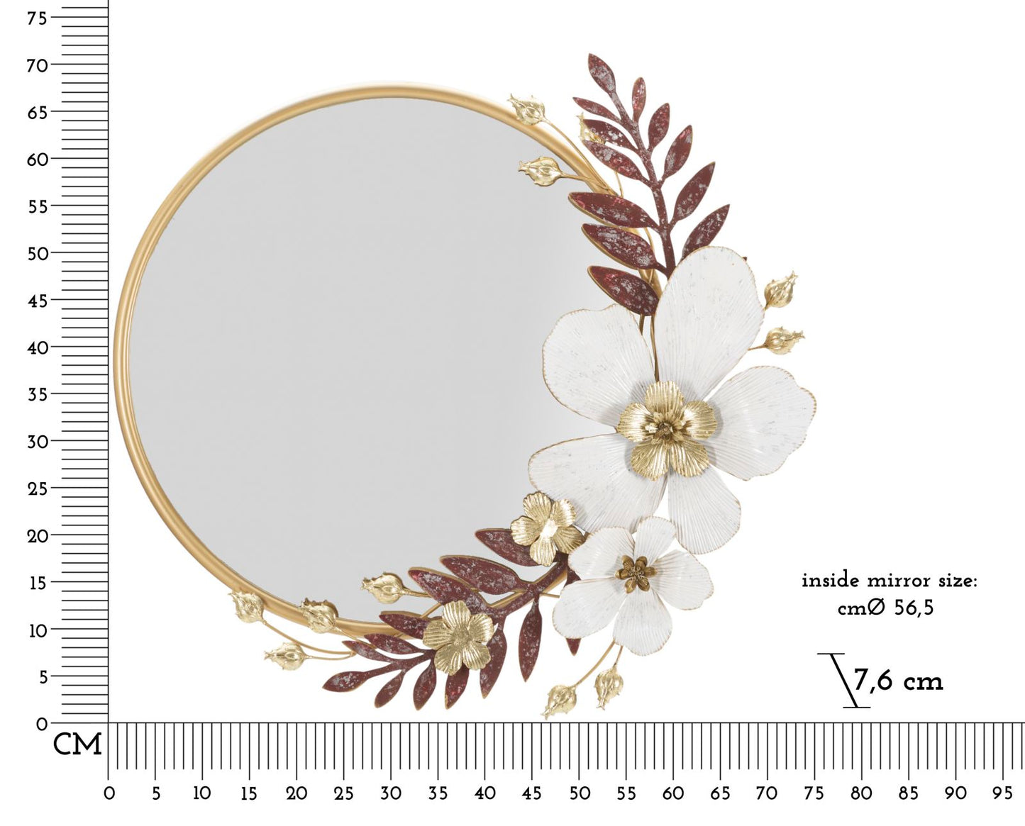 Espelho de Parede Flot Cm 74,9x7,6x72,4