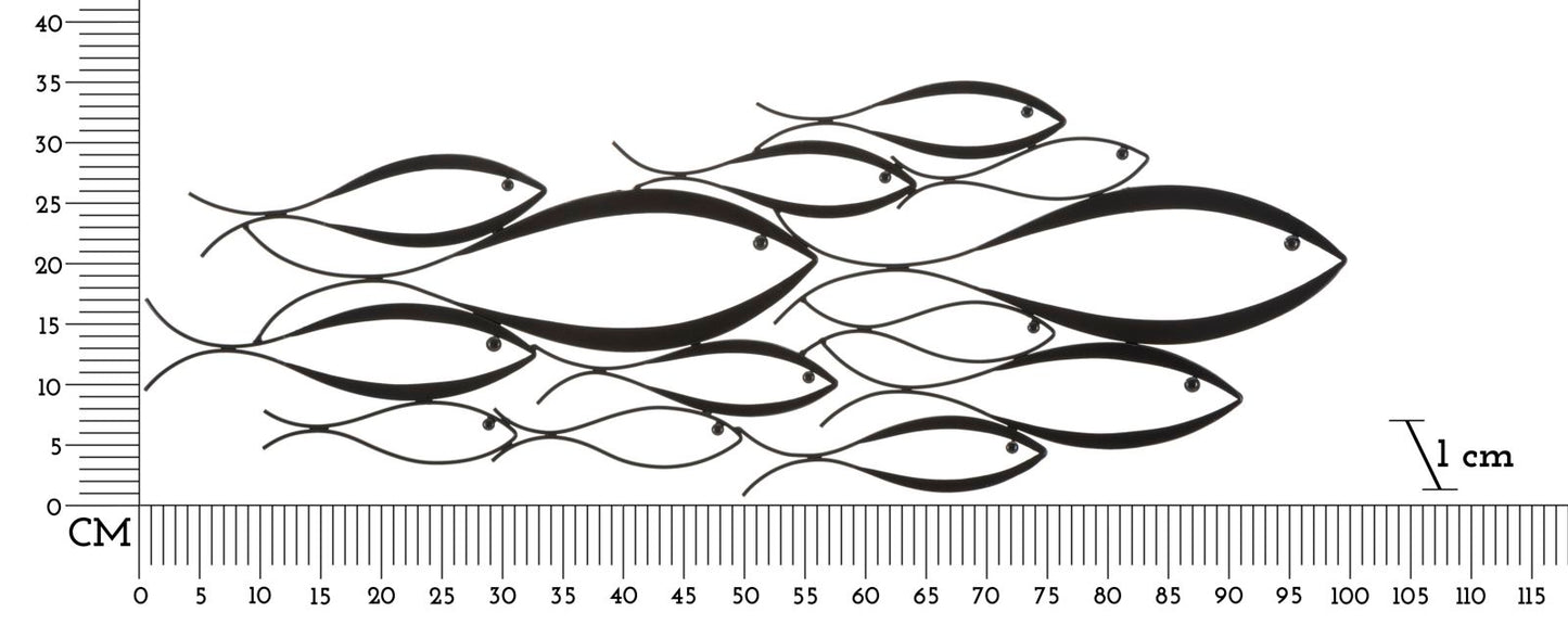 Painel de Parede Fishy Cm 100x1x35