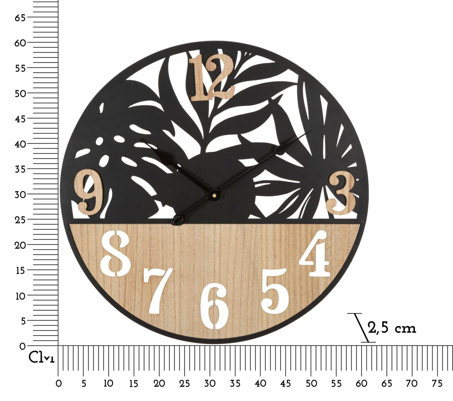 Relógio de Parede Palmeira Cm ø 60x2,5
