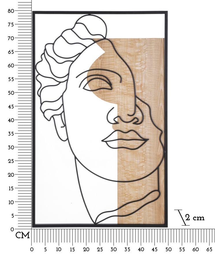 Painel de Parede David -A- Cm 50x2x80