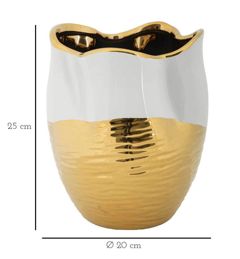 Jarra Cerâmica Lux Cm ø 20x25