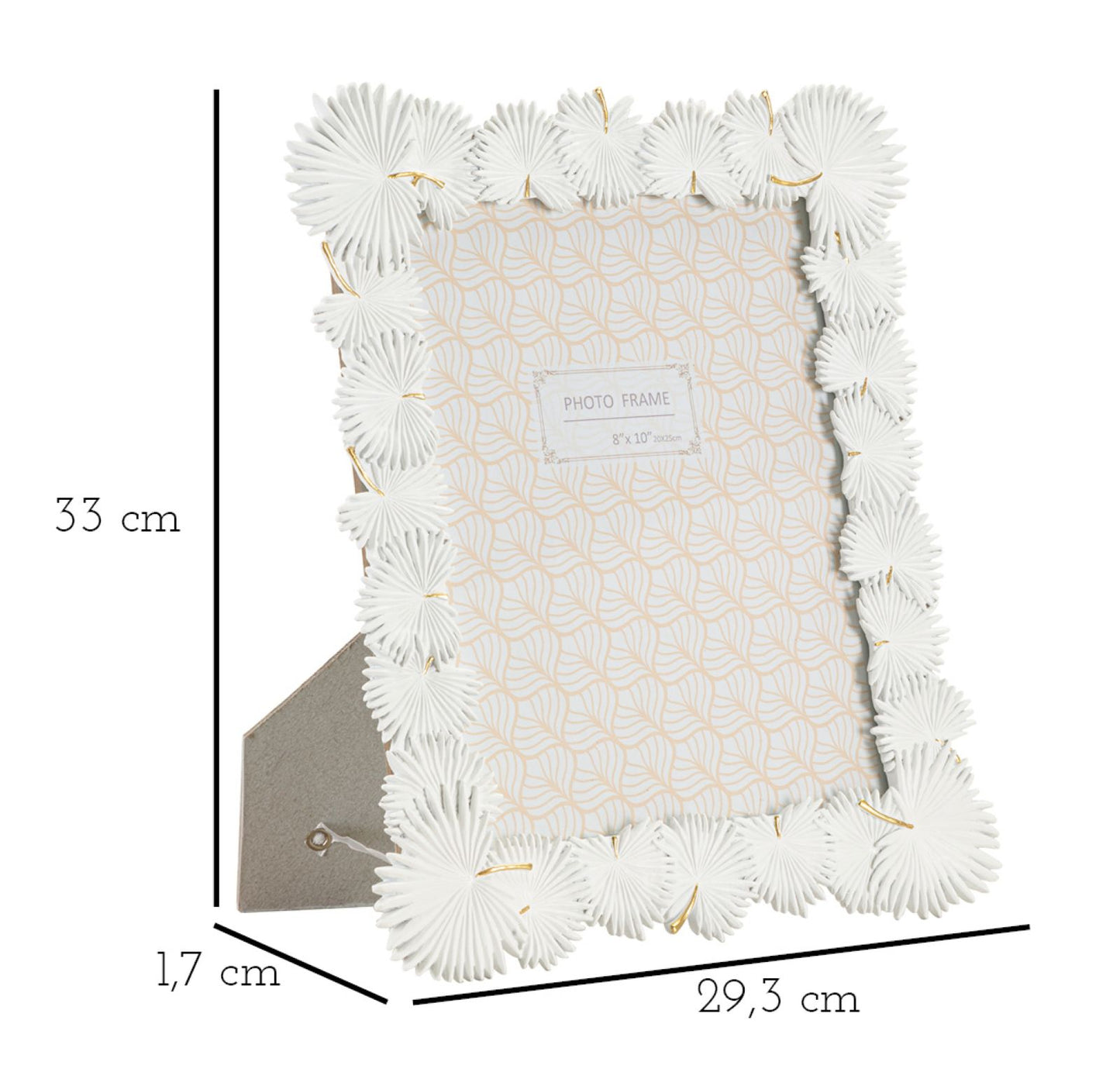 Moldura Palmeira Folha Cm 28,5x1,7x33 (medida Interna Cm 20x25)