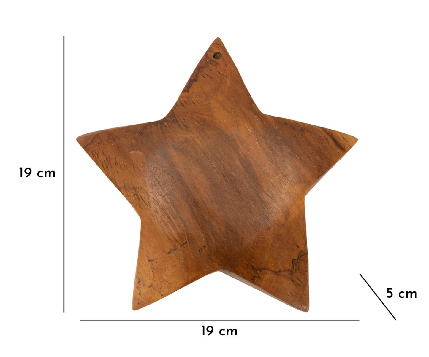 Decoração Bintang de Paredein Teca Reciclada Cmø19x5 Min2(pezzi Unici-Non Rip. em Ser