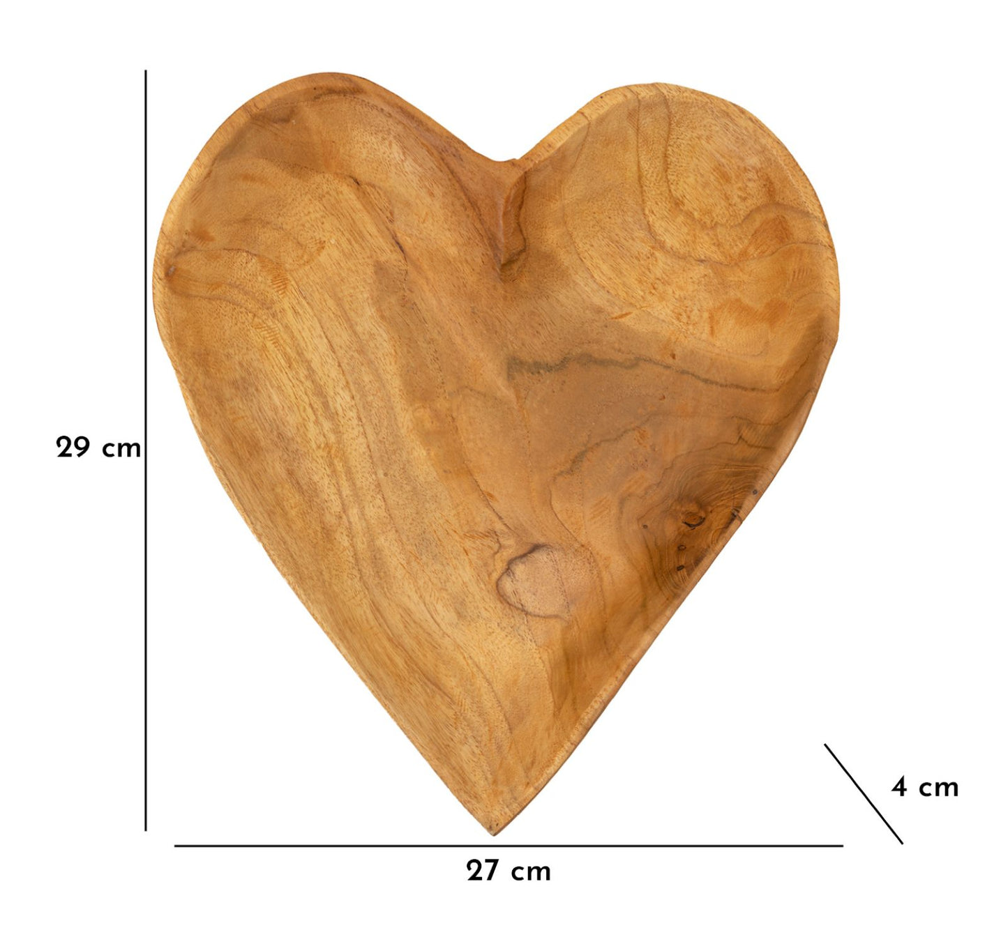 Porta objetos Kiha em Teca Reciclada Cm 27x29x4