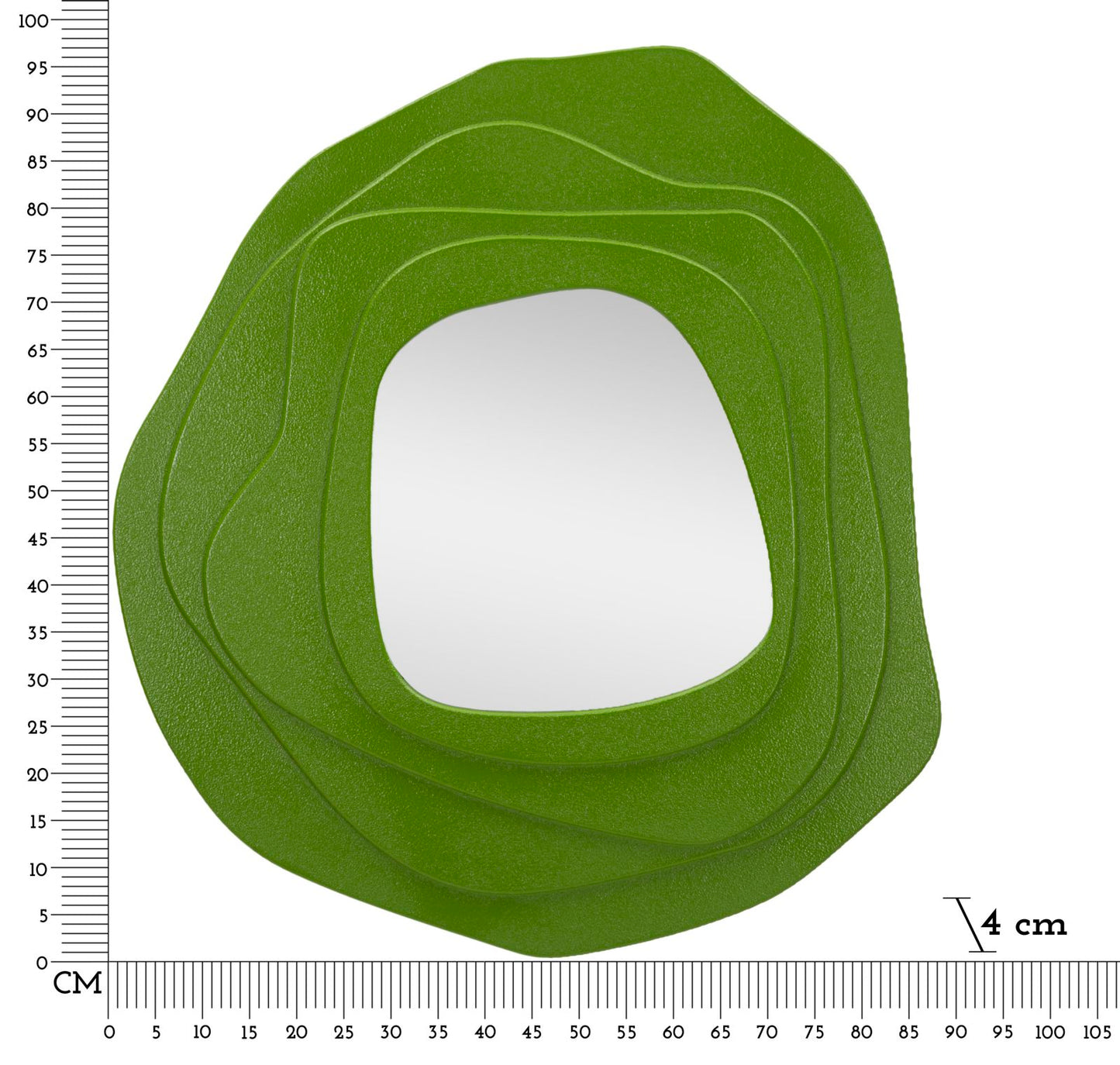 Espelho de Parede Dalia Verde Cm 90x4x97