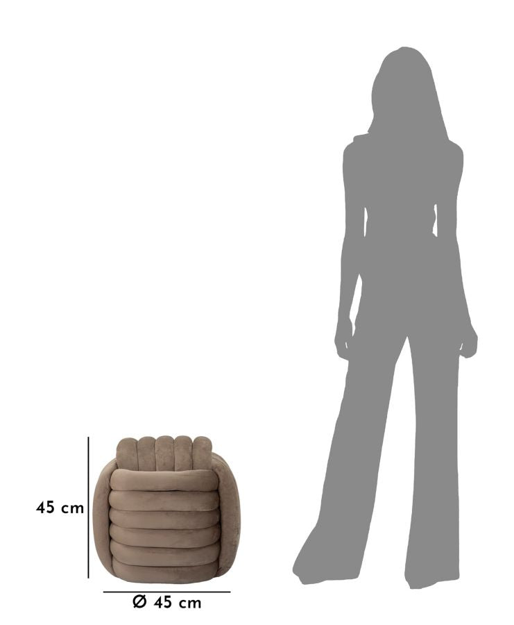 Pufe Softy Grigio Cm 45x45x45