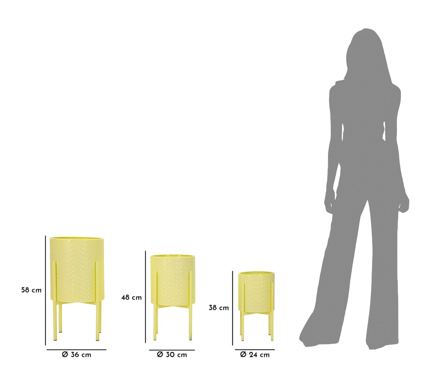 Jarra Iris Trio Cm ø 36x56,5-30x48,5-24x37,5