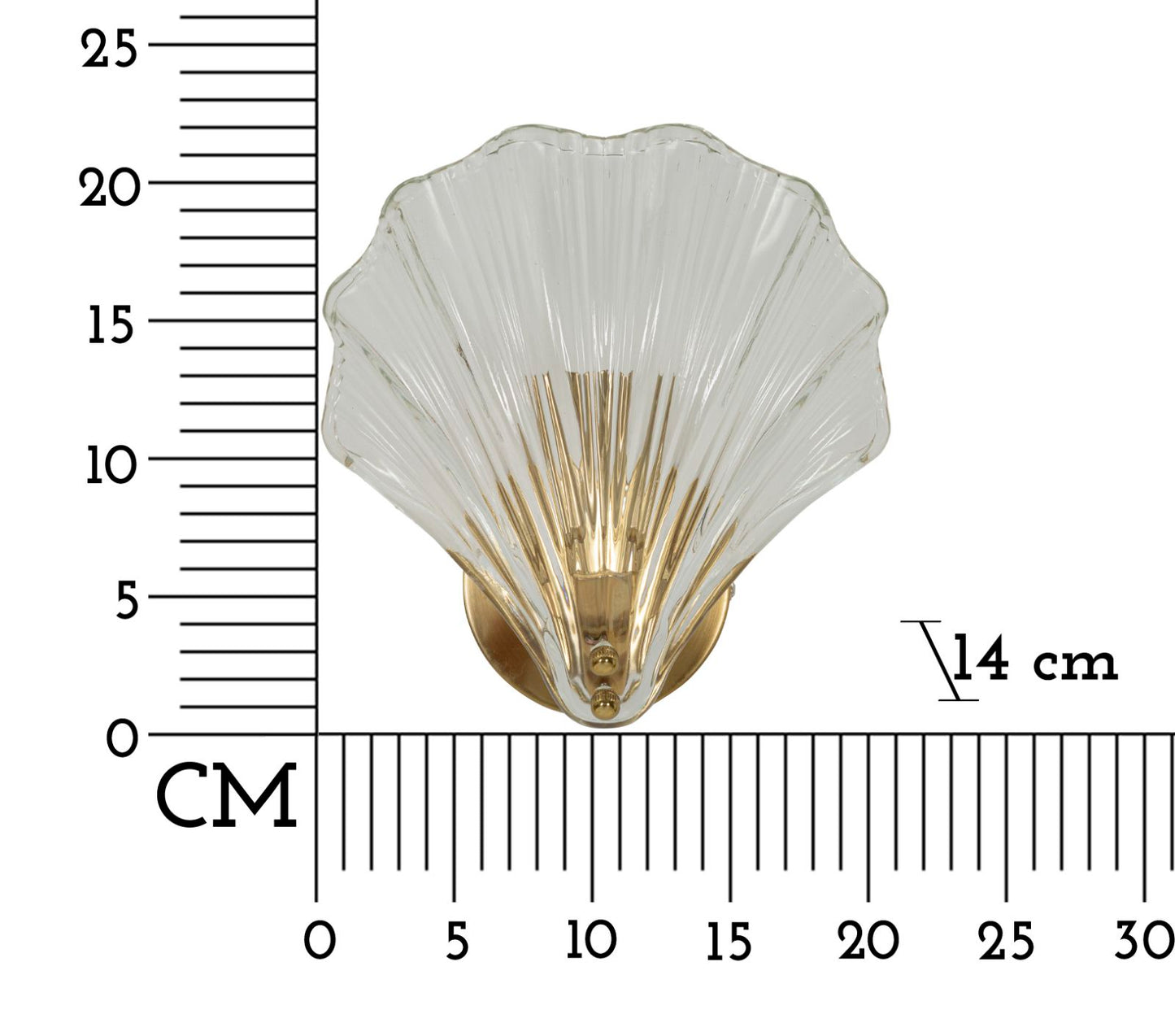 Candeeiro de Parede Shell Cm 20x14x22