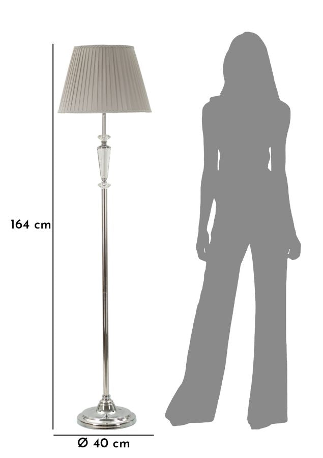 Candeeiro de Pé Silvery Cm ø 164x40