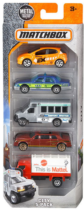 Pack 5 Carrinho Matchbox