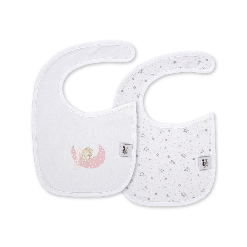 Babete Velcro (Pack 2 Unidades) 20X30 Sleep Rosa Interbaby