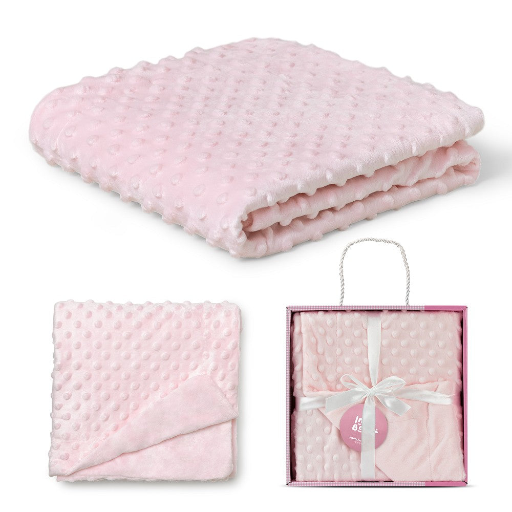 Manta Bubble 80 X 110 Coralina Rosa Interbaby
