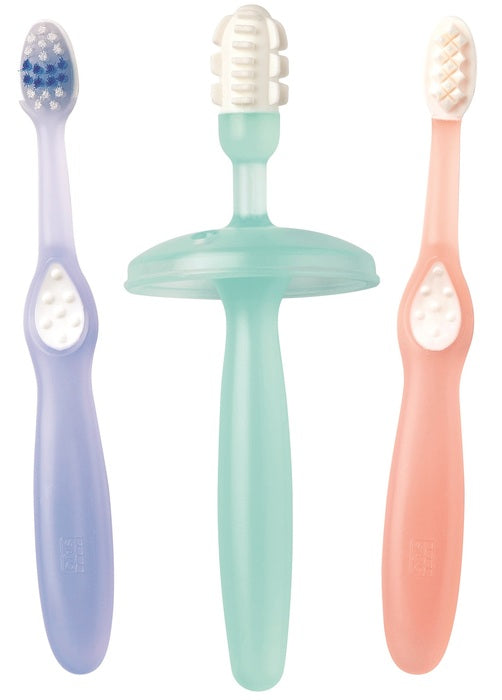 Saro - Escova de dentes (conjunto de aprendizagem) Hortelã Azul-Salmão