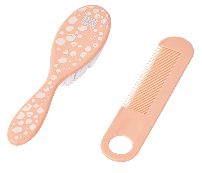 Conjunto de escova e pente para bebés Saro Salmão