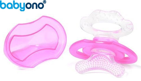 Baby Ono - mordedor em silicone rosa