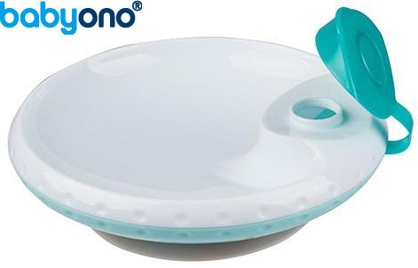 Baby Ono - Taça com ventosa para manter temperatura dos alimentos azul