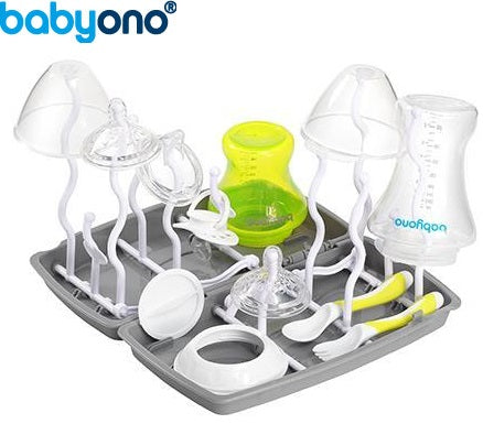 Baby Ono - Escorredor universal de biberões cinza