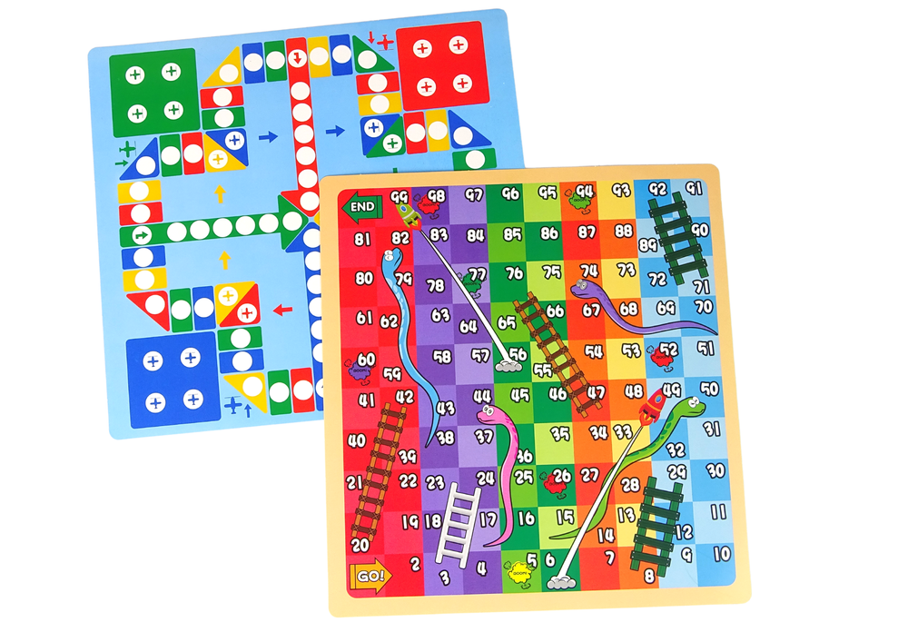 Mesa quadro 2 em 1 giz jogo serpentes