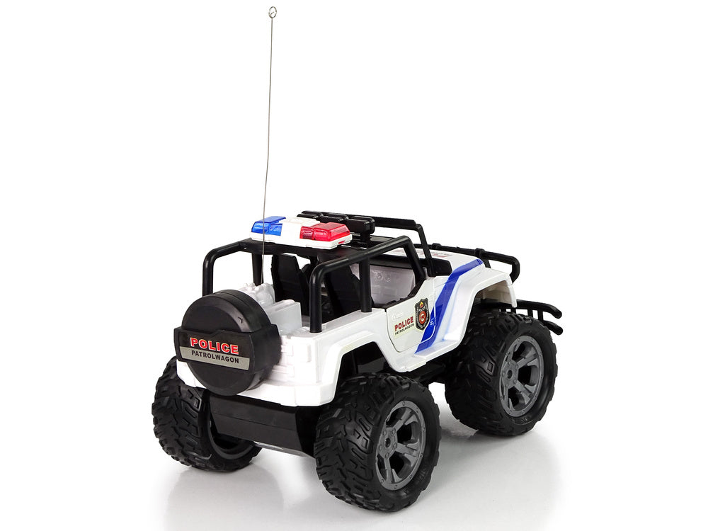 Carro telecomandado Jeep polícia portas abrir