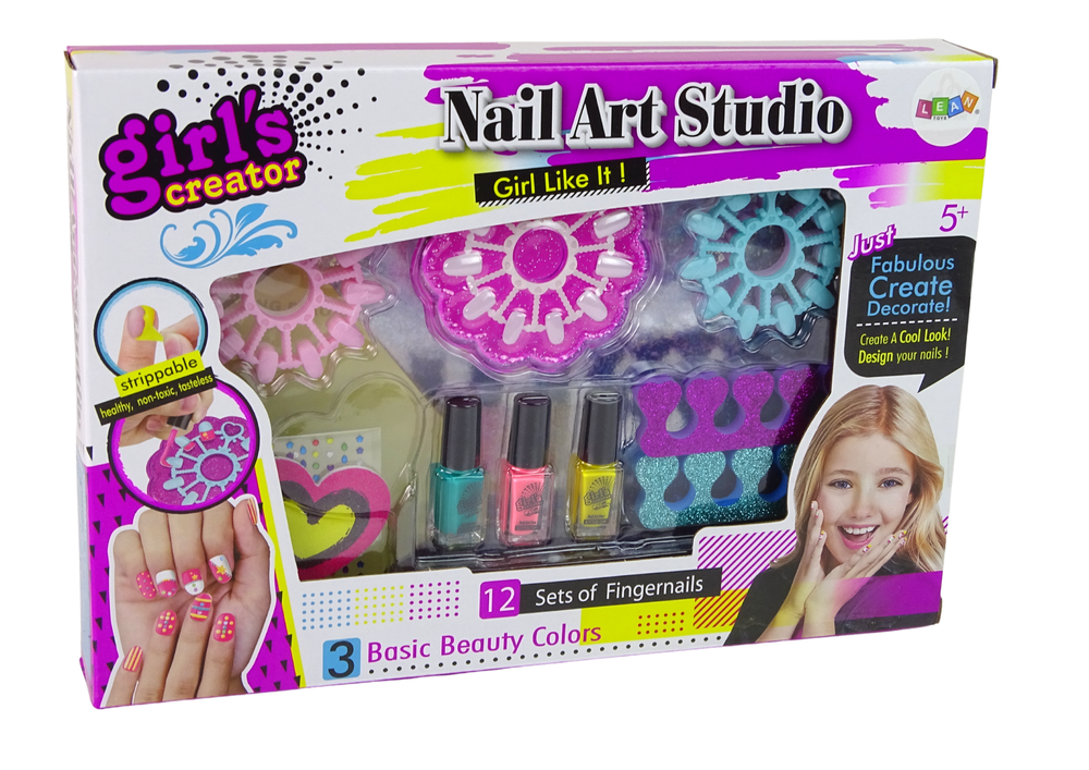 Kit unhas nail art infantil