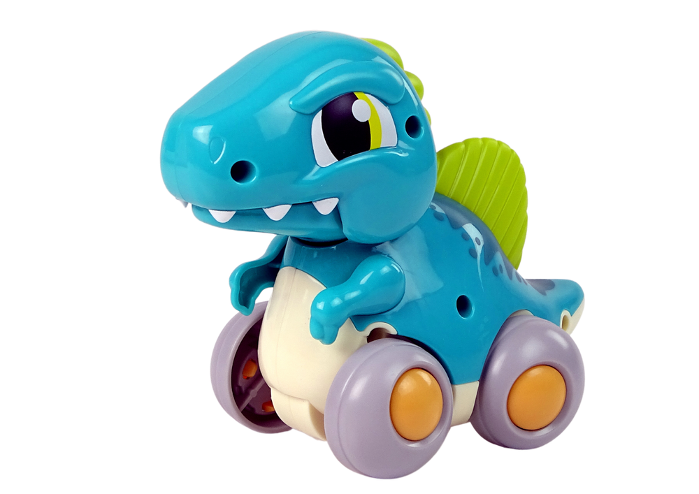 Dinossauro com rodas azul