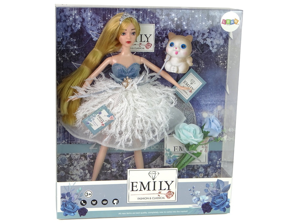 Boneca Emily flor com gato