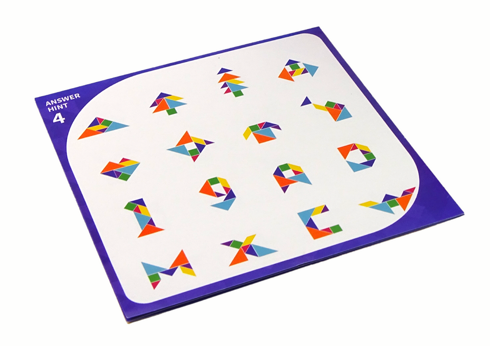 Puzzle tangram magnético 7 peças