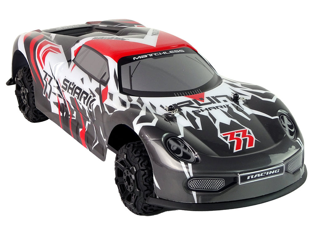 Carro desportivo RC 1:8 cinza branco