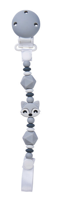 Saro - Porta-chupeta Foxy Cinza