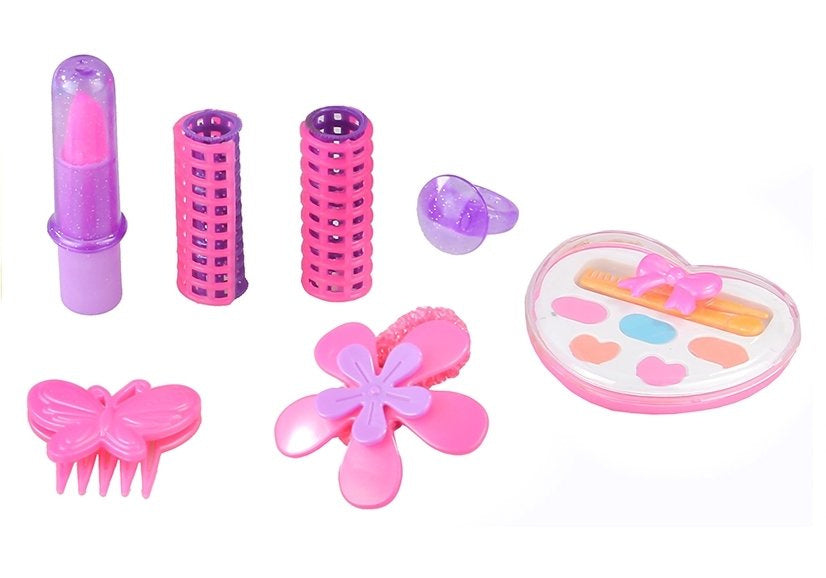 Conjunto beleza menina acessórios cabelo com secador