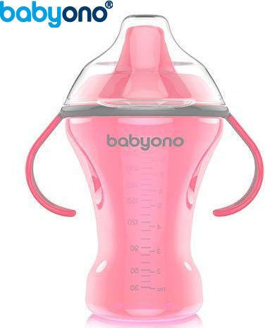 Baby Ono - Copo anti-derramamento com bico rígido 260ml rosa